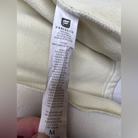Fabletics sweatshirt jacket with drawstring waist M - Picture 4 of 4